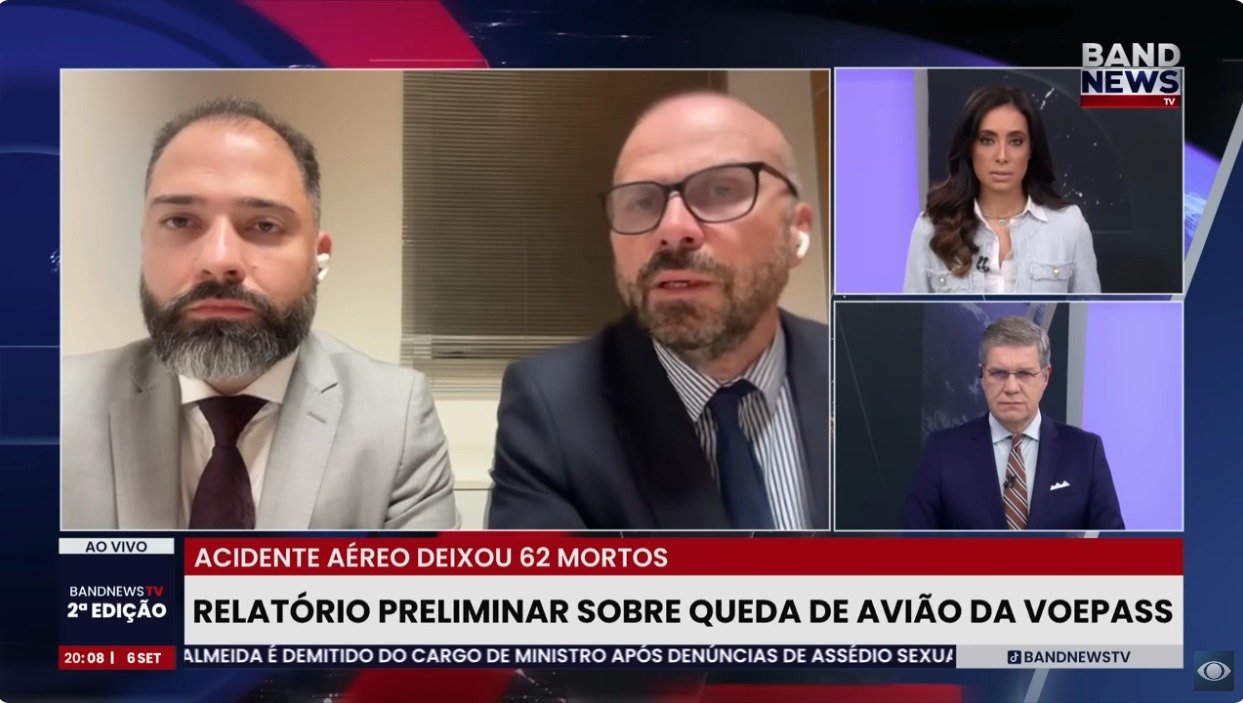 Relatório preliminar sobre queda de avião da Voepass
